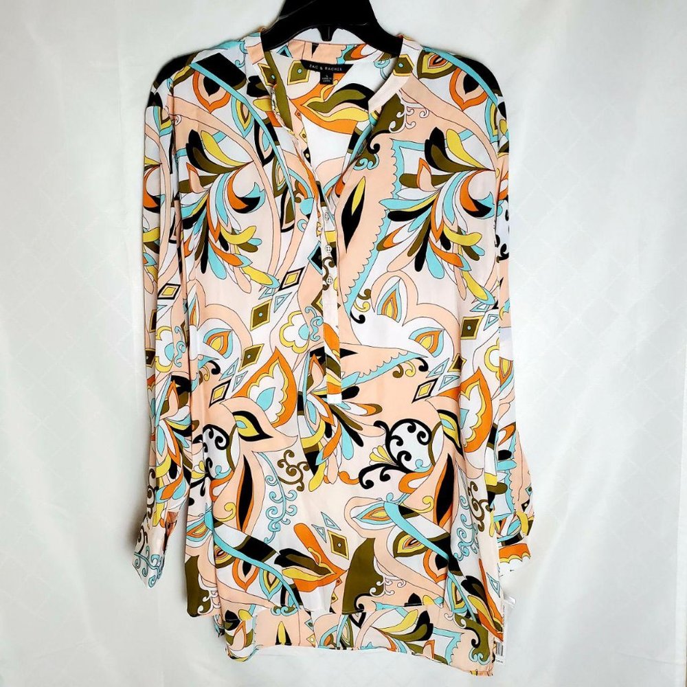 Zac & Rachel l Mulri Colored Long Sleeve Blouse